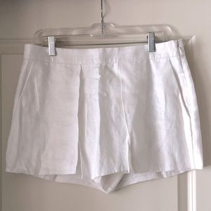 J. Crew White Linen Skort